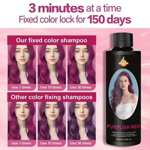 Sumifang Tinte Semipermanente Rojo Y Morado Vibrante 268 Ml