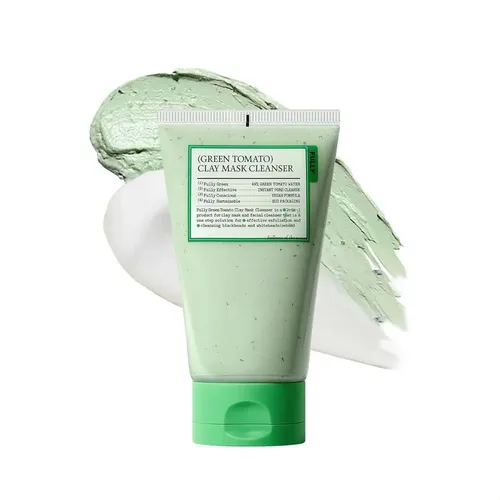 Limpiador Facial De Tomate Verde, Mascarilla De Arcilla Una/