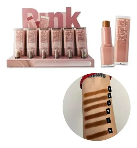 Contorno En Barra Contour Stick Maquillaje Pink 21