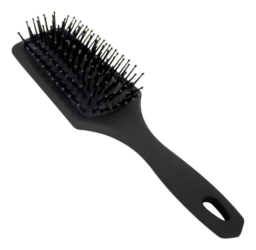 Cepillo Neumático Para El Cabello Rectan Negro