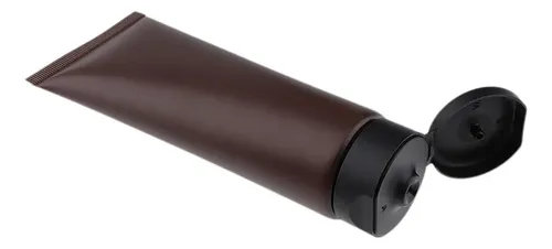 Envases De Viaje Cosméticos De Tubo Blando Marrón De 100 Ml,