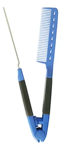 Peine Alisador De Cabello, Plegable, Liso, Para Color Azul O