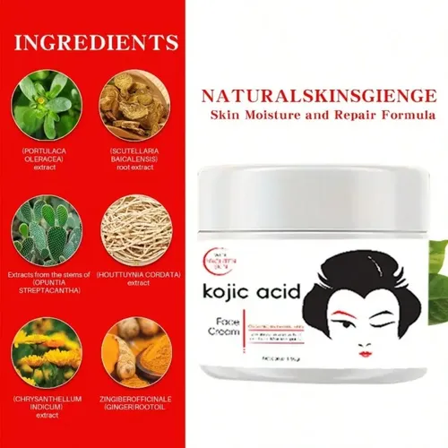 Crema Aclarante Iluminadora Ácido Kójico Manchas Paño 120g Mixta Día/noche
