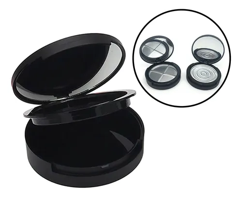 Caja Vacía De Polvo De Doble Capa, Paleta De Maquillaje,