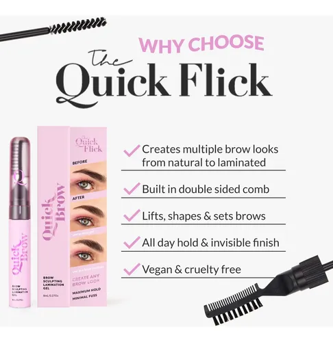 Gel Para Laminado Y Peinado De Cejas The Quick Flick 8 Ml