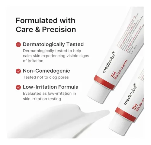 Skin Medicube 3h Relief Cream Reparadora De Acne Rosacea Todo Tipo De Piel Día/noche