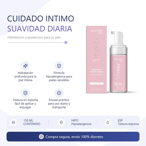 Espuma Higiene Intima Zona Vaginal Para Mujeres
