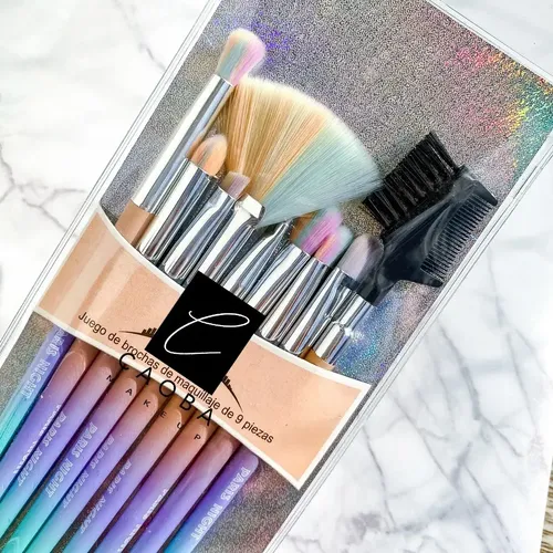 Set 9 Brochitas Unicorn Completo Maquillaje Caobamakeup