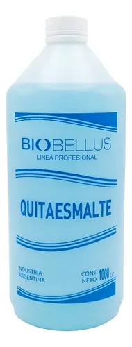 Quitaesmalte Común Con Acetona Manicuria Biobellus 1000 Cc