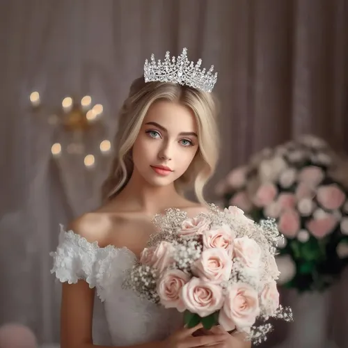 Tiara Con Corona Schmoopy Para Mujer, Accesorios De Pelo Par
