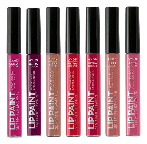 Labial Liquido Lip Paint Ultra Color Semi Matte Avon Z Norte Color Brownie For Dessert