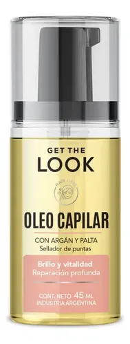 Óleo Capilar Get The Look Argán Y Palta X 50 Ml