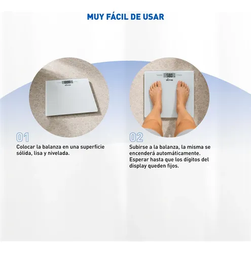 Balanza Digital Personal Ultra Slim Silfab Bd-p201 White