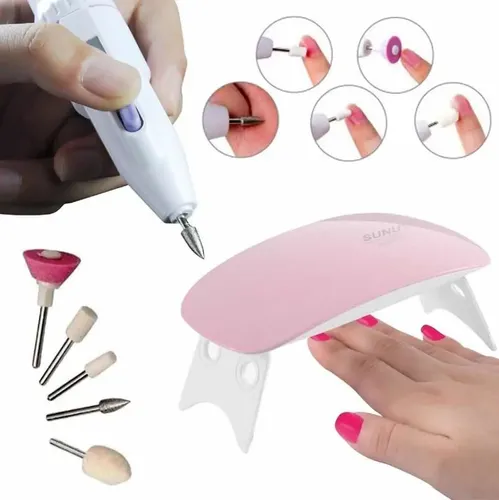 Mini Cabina Torno Kit De Fresas Esmaltes Semipermanent Uñas No Especificado