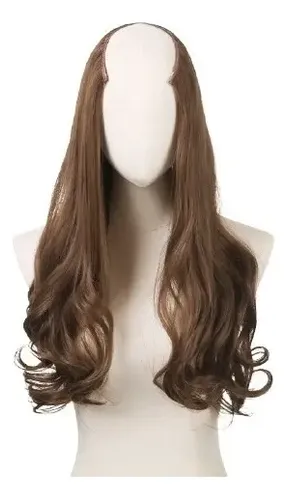 2026 Cabello Cortina Peluca U Fibra Natural Ondulada Bambú