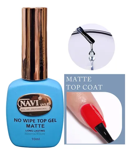 Top Coat Matte De 10ml Marca Navi Top Mate Premium