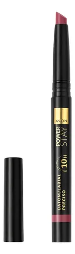 Lápiz Labial Preciso Matte Larga Duracion Power Stay Retractil – Avon Color Garnet Glory