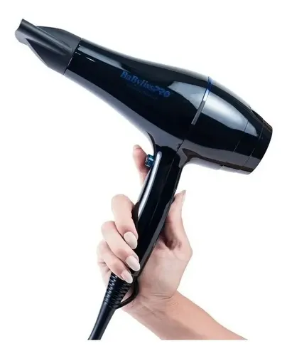 Kit Secador + Planchita Black Babylisspro Doble Voltaje Color Negro