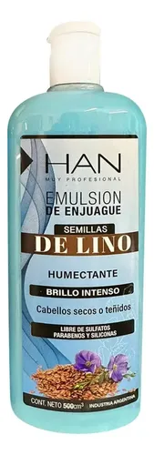 Emulsión De Enjuague Semillas De Lino Brillo Han 500 Ml