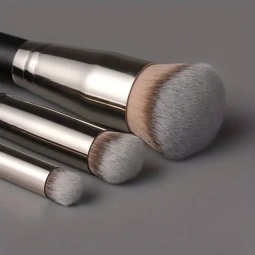 Set De 3 Brochas De Maquillaje Angle Contour Para Base Y Cor