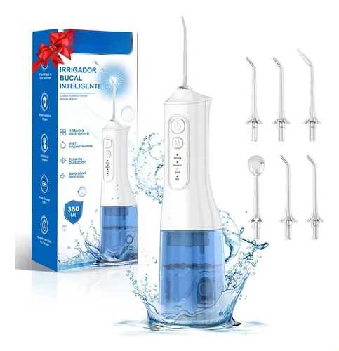 Irrigador Bucal Portátil, Hilo Dental Kinwater, 4 Modos Y 6