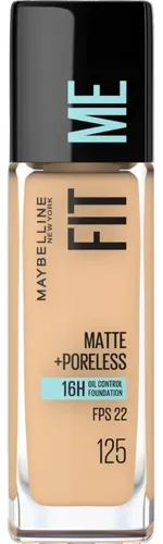 Base Líquida Maybelline Fit Me Matte 125 Nude Beige X 30 Ml