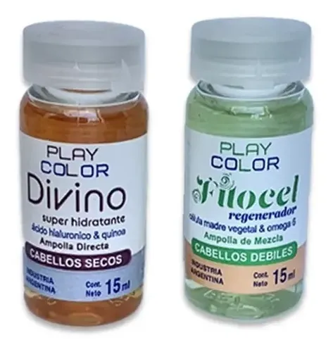 Tinturas Plasma 20u + 2 Ampollas Play Color De Tono A Eleccion