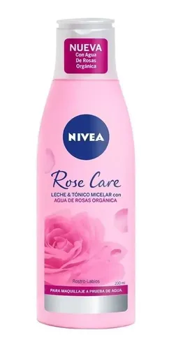 Leche Nivea Rose Care + Tonico Micelar 2 En 1 X 200 Ml
