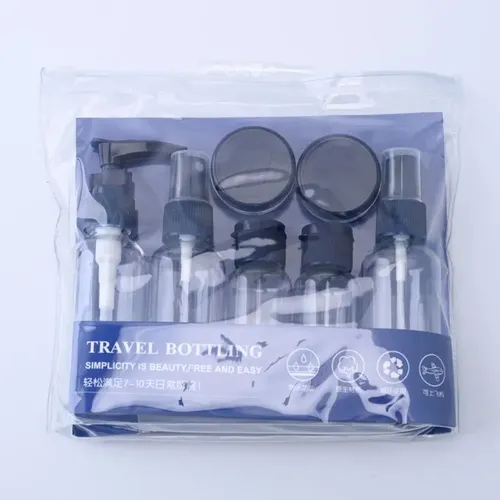 Set Kit Neceser Organizador Cosméticos Viaje Botellas Frasco