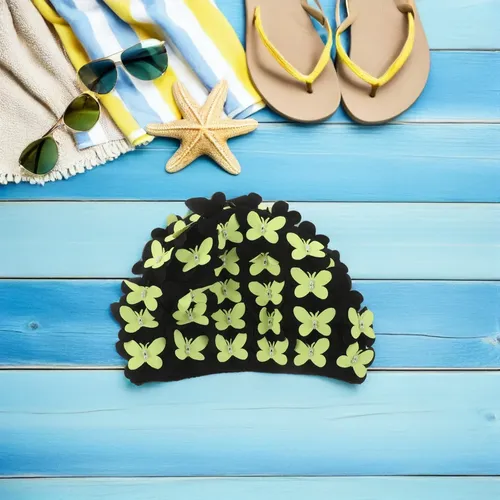 Gorro De Natación Para Mujer, Flexible, Cómodo, Impermeable