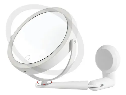 Espejo Cosmético Led De Pared Pantalla Táctil Plegable 360°
