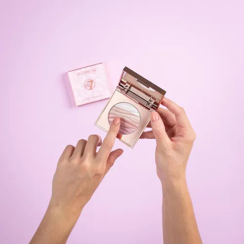 Blusher & Highlight Compact W7 Afterglow Oro Rosa