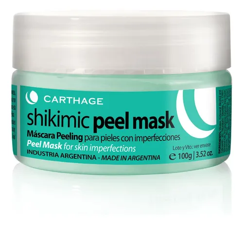 CARTHAGE SHIKIMIC PEEL MASK MASCARA PARA IMPERFECCIONES X 100 G