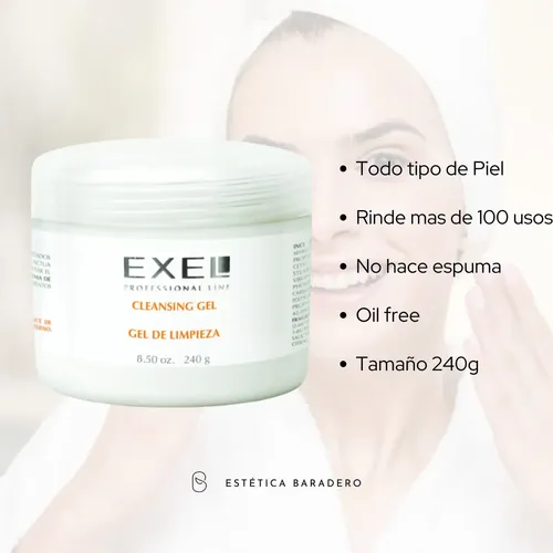 Gel De Limpieza Profesional Todo Tipo De Piel 240g Exel