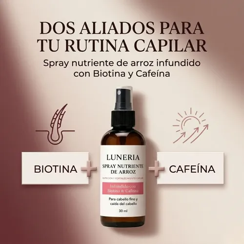 Spray Capilar Anticaida Luneria Crecimiento Raiz Mujer 3×2