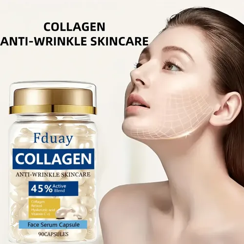 Cápsulas Faciales Colágeno Ácido Hialurónico Antiedad Todo Tipo De Piel Día/noche