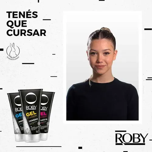 Gel Fijador Para Cabello Normal Efecto Natural Roby 150 Gr