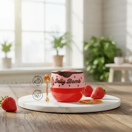 Brillo De Labios Jelly Bomb Hidratante Vegana Frutilla