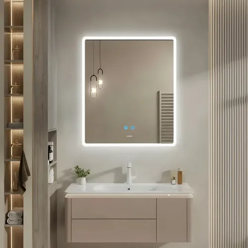 Espejo Led Con Borde Acrílico Iluminado Gemini 80 Schneider