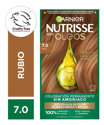 Kit Tintura Garnier Nutrisse Rubio 7.0 Permanente 110ml