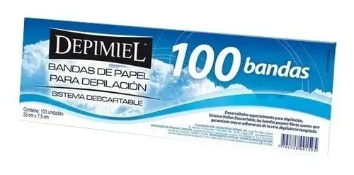 Bandas Depilatorias Sist. Descartable Roll On Depimiel X100