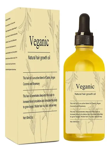 Aceite For El Crecimiento Del Cabello Kisinly Veganic Rosem
