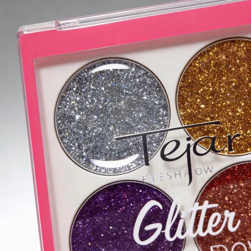 Paleta Sombras Ojos Rostro Glitter Gel Purpurina 4 Colores