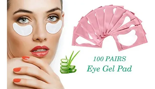 Set De 100 Pares De Almohadillas De Gel Para Extensiones De