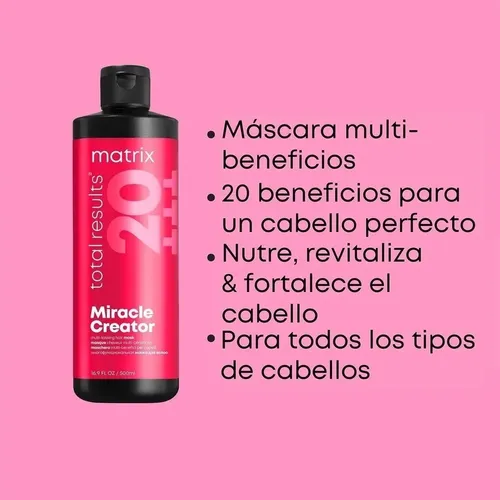 Mascara Capilar Miracle Creator Total Result Matrix 500ml