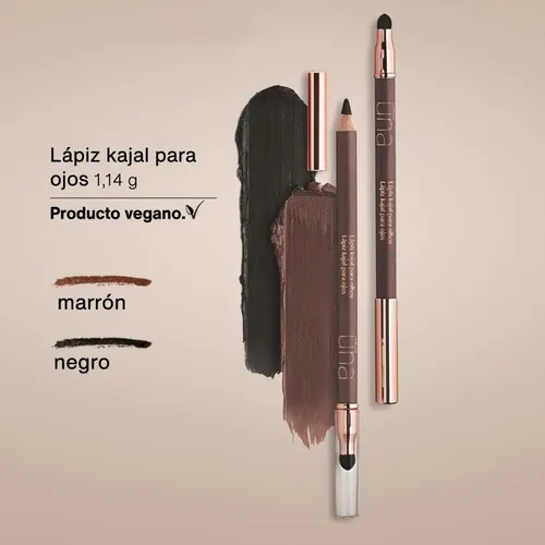 Lápiz Kajal Para Ojos Natura Una Color Negro