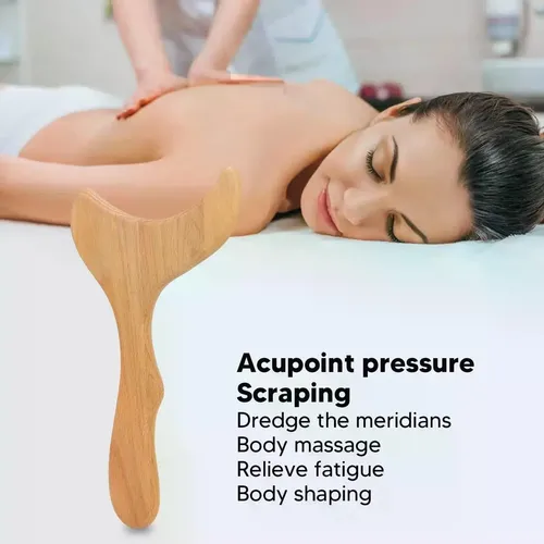L. Gua Sha Board, Wood Scraping Board, Tool