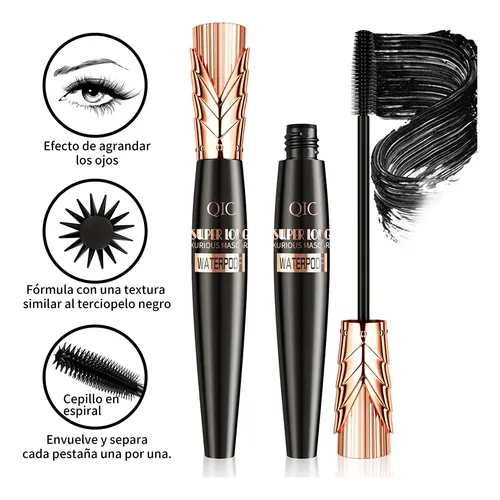 Set De Delineador De Ojos, Rímel Y Lápiz De Cejas Qic Hellok