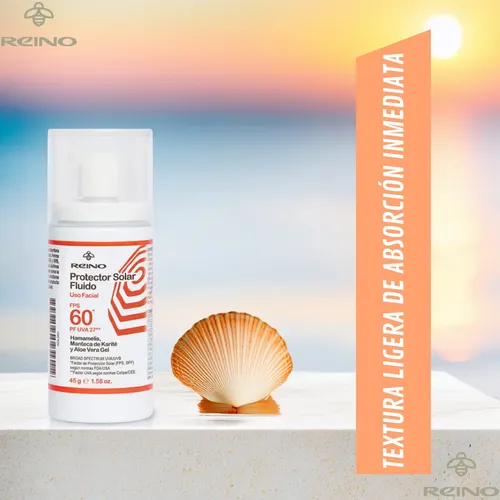 Protector Solar Spf 60 Facial Corporal Fluido Antiage Blanco