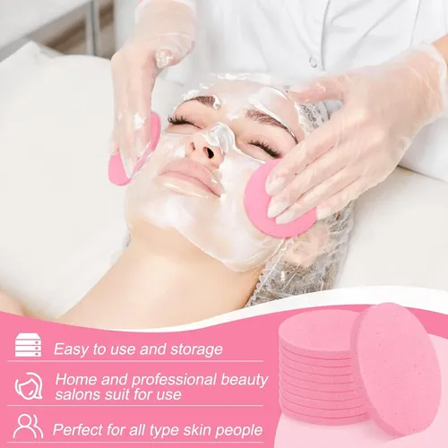120 Pcs Facial Sponge Compressed, Luxiv Face Cleansing Sp…